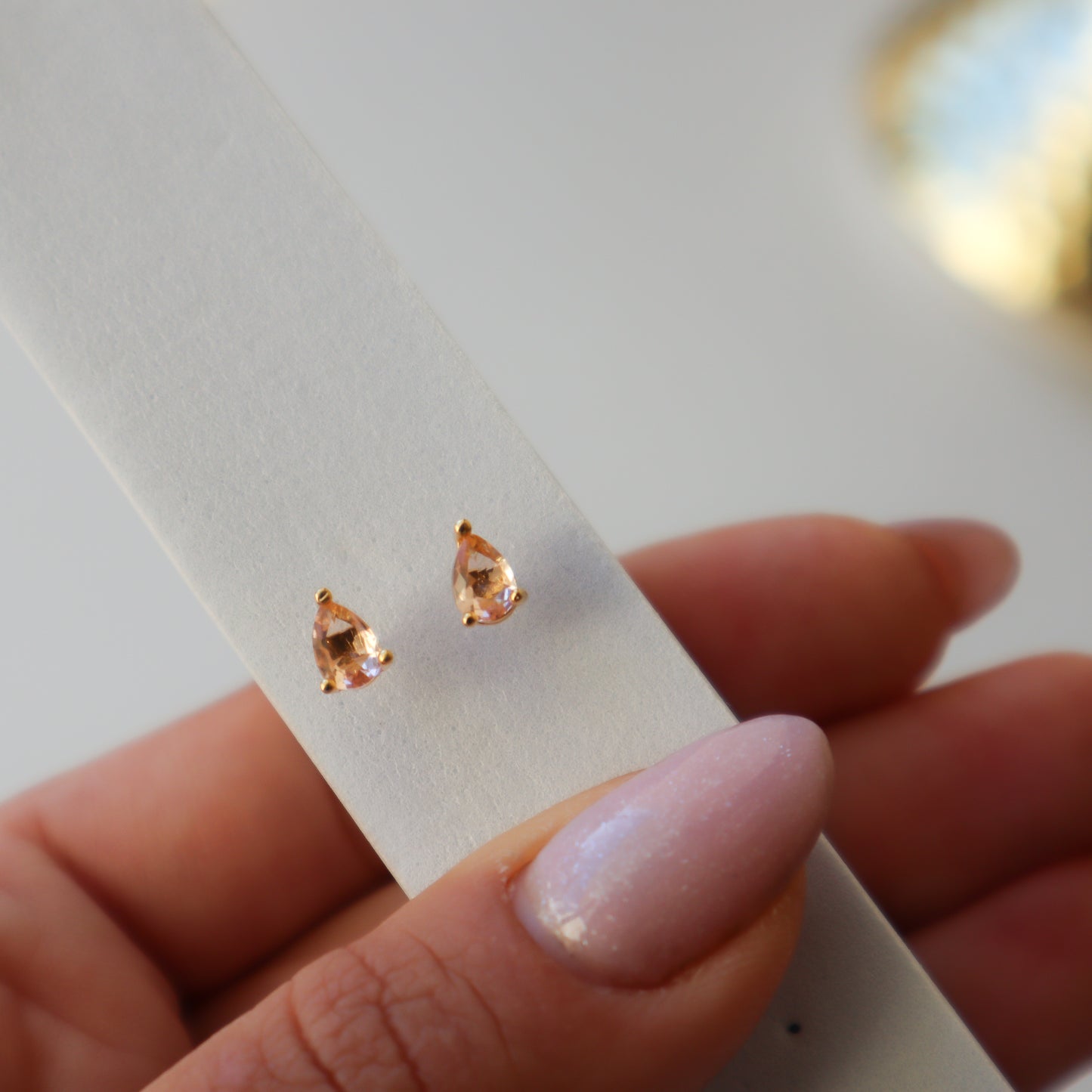Aros pequeños Gota circón
