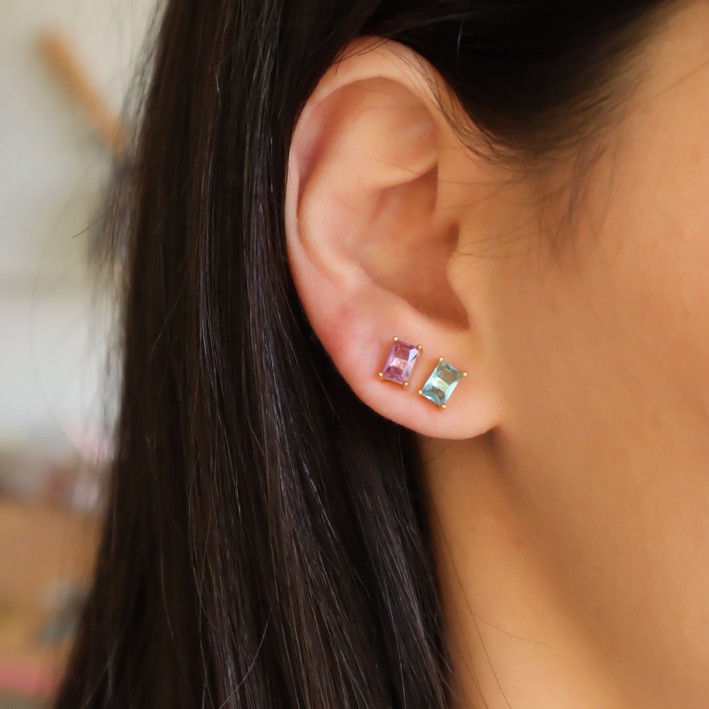Aros Cubo circón