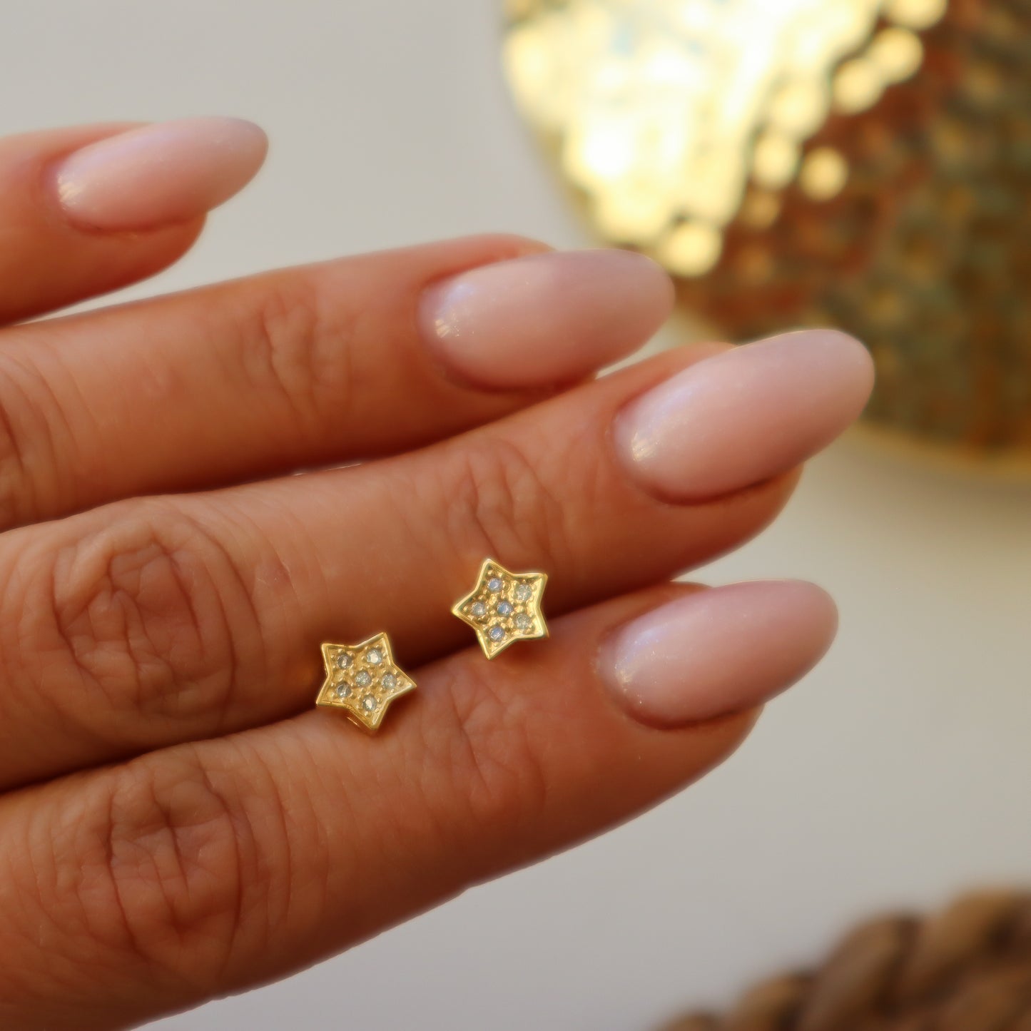 Aros Estrellita circón