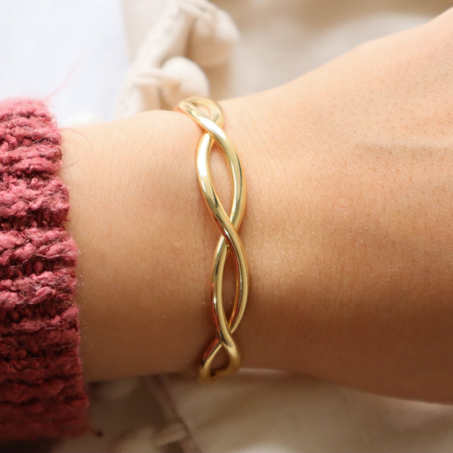 Brazalete torneado gold