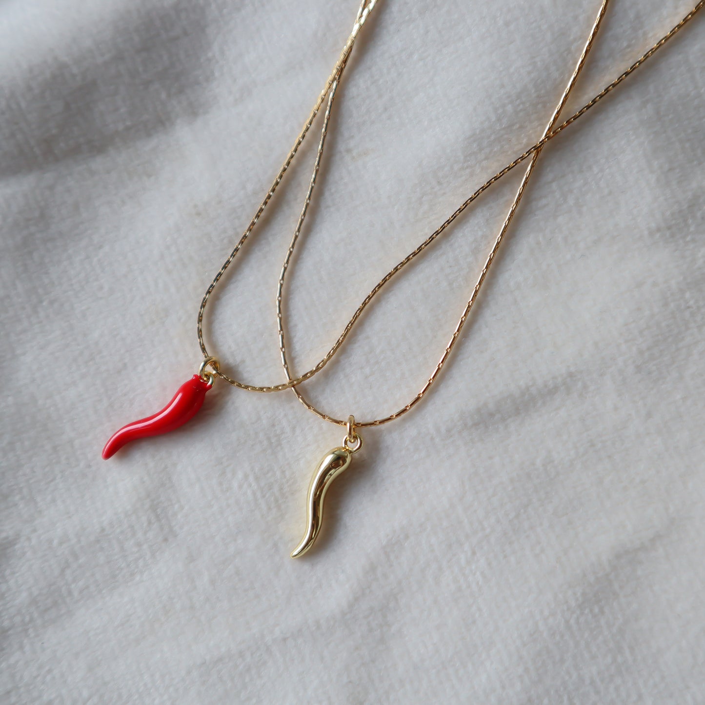 Collar Ají rojo / Gold