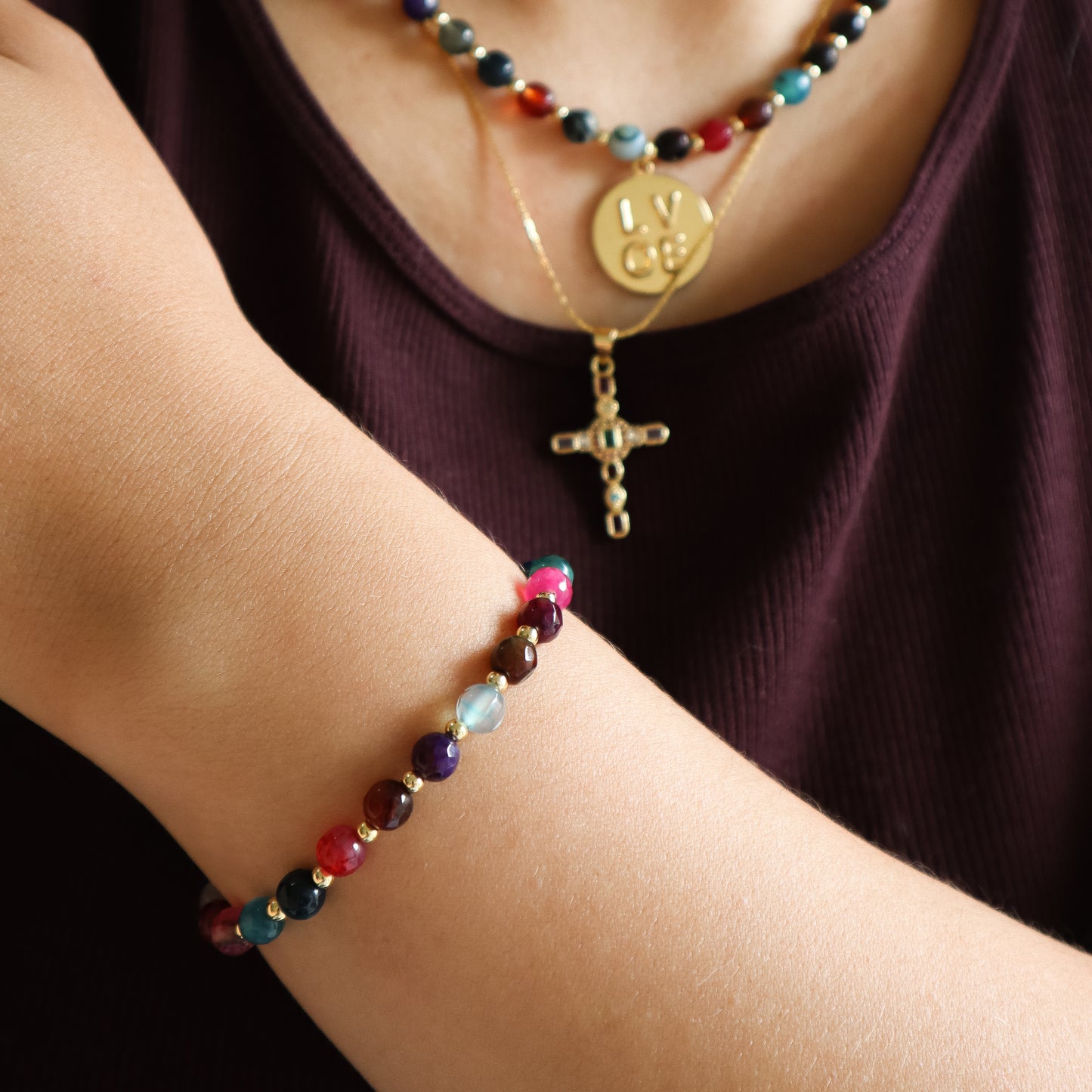 Brazalete Ágata mediano