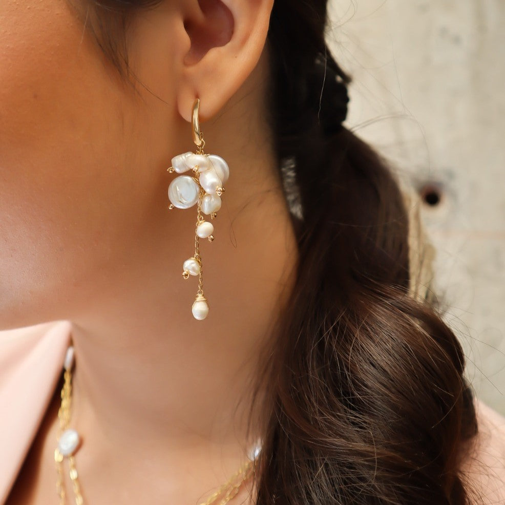 Aros Cascada Perlada