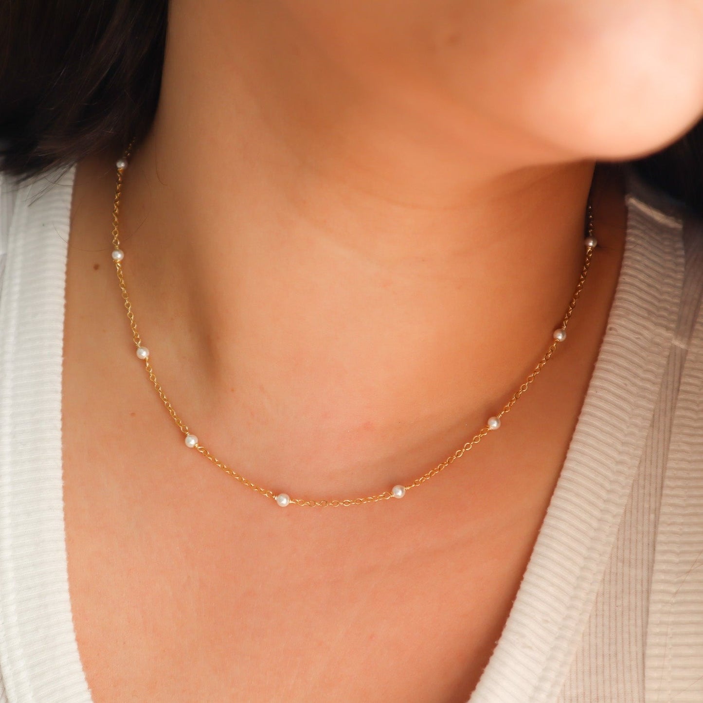 Collar Perlado Intercalado