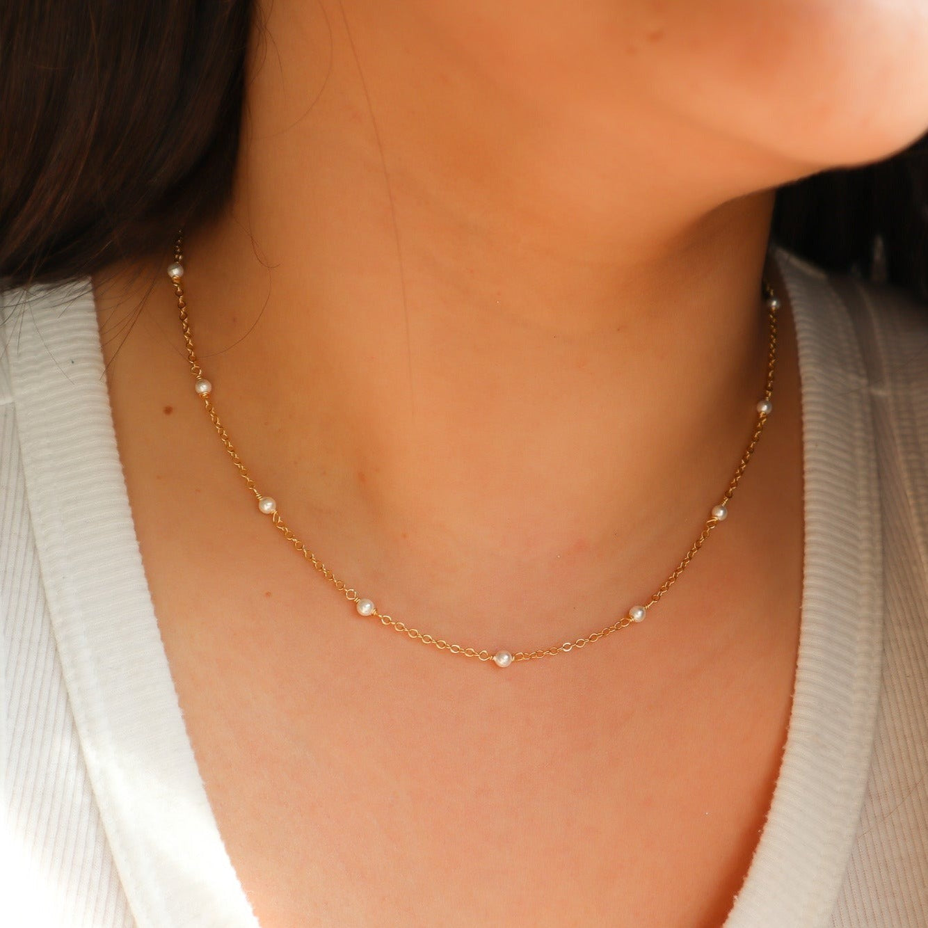 Collar Perlado Intercalado