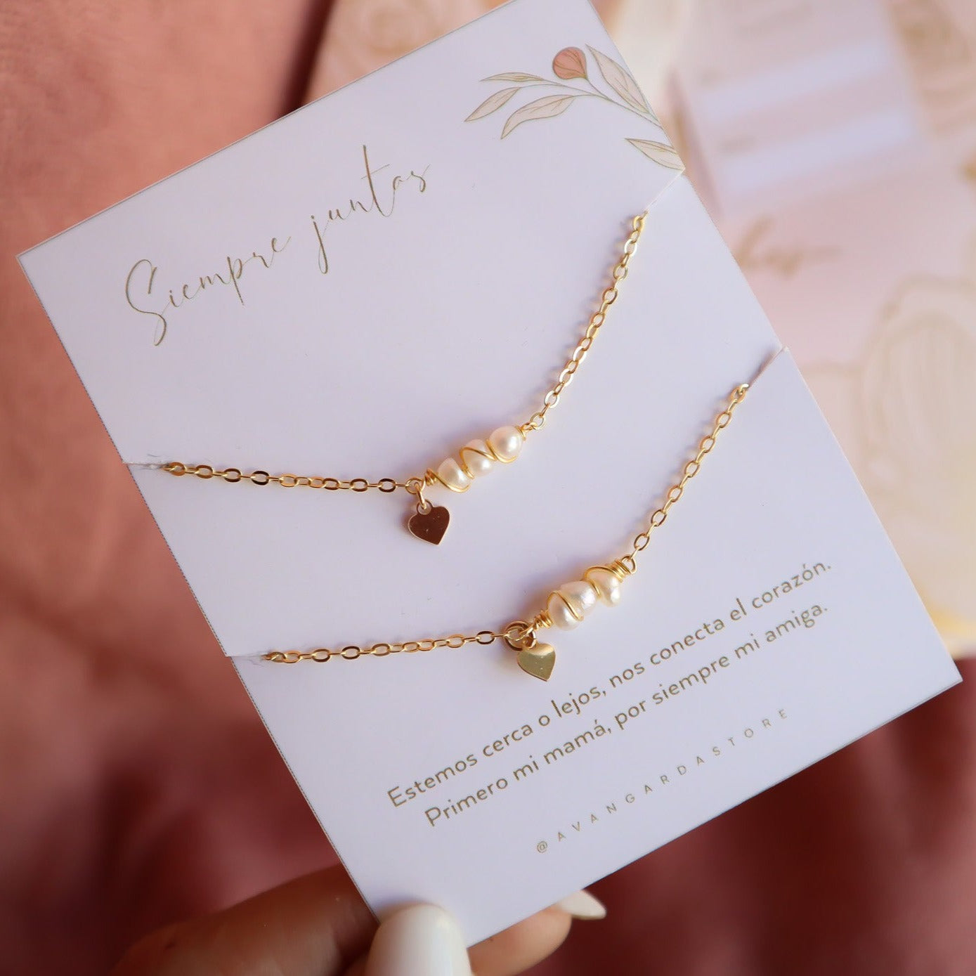Set: Brazaletes Siempre Juntas (Perlados) #EdiciónEspecial
