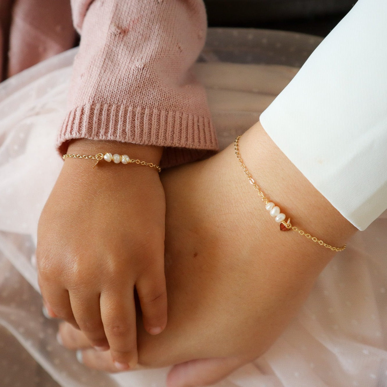 Set: Brazaletes Siempre Juntas (Perlados) #EdiciónEspecial