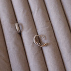 Argollas mini plateadas circon
