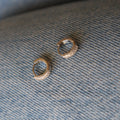 Argollas mini plateadas circon