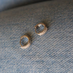 Argollas mini plateadas circon