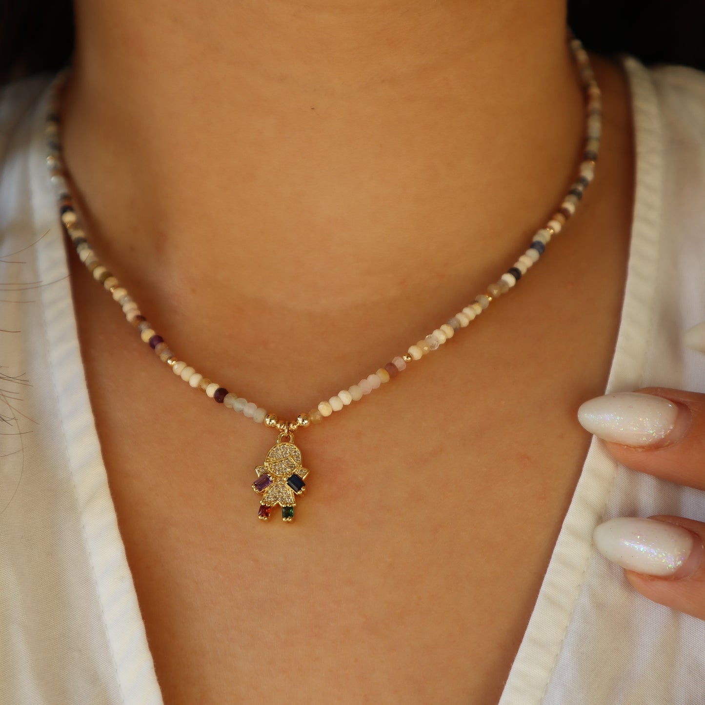 Collar kids agata color