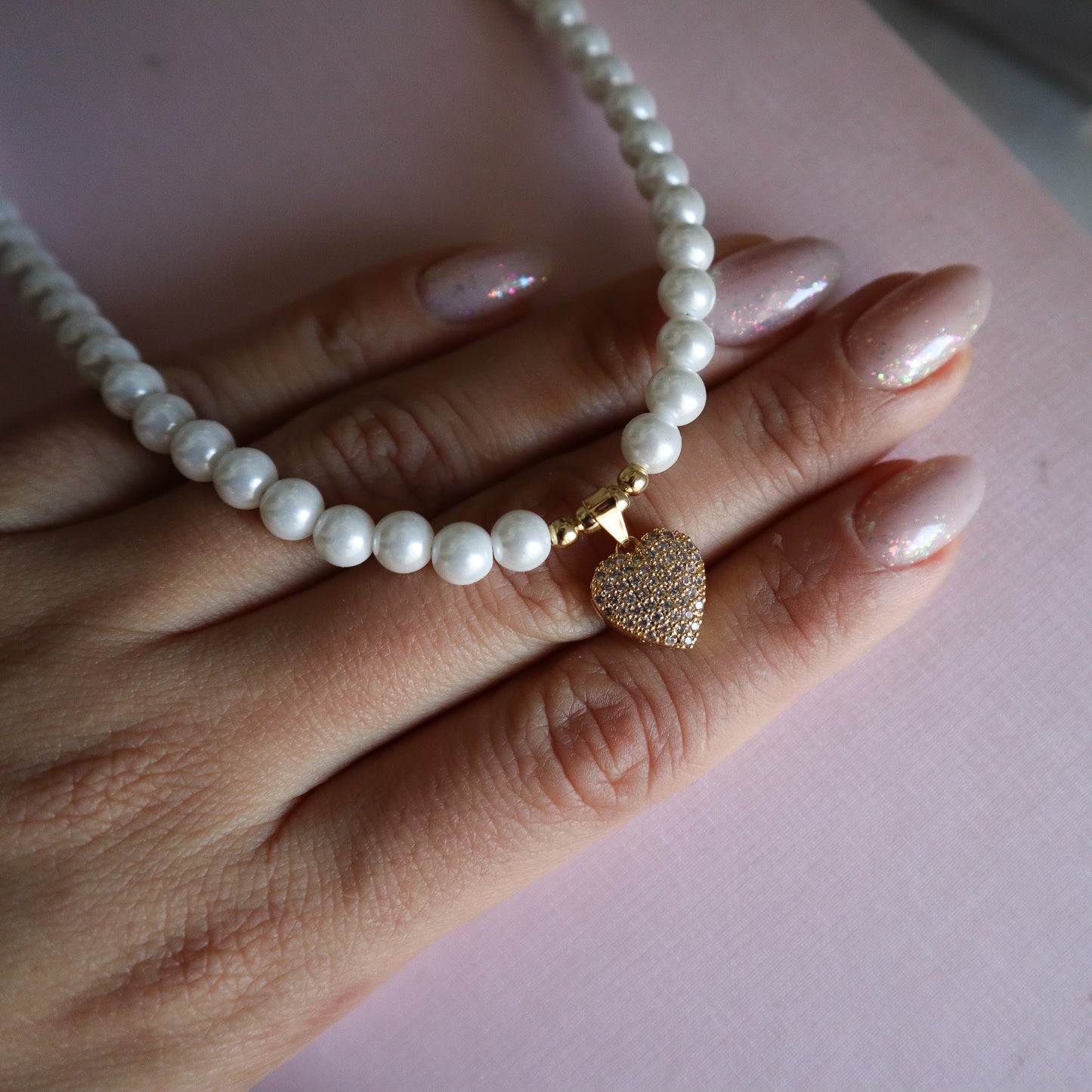 Collar perla cheka
