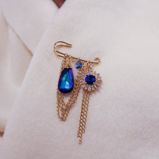 Broche Rocio Azulado