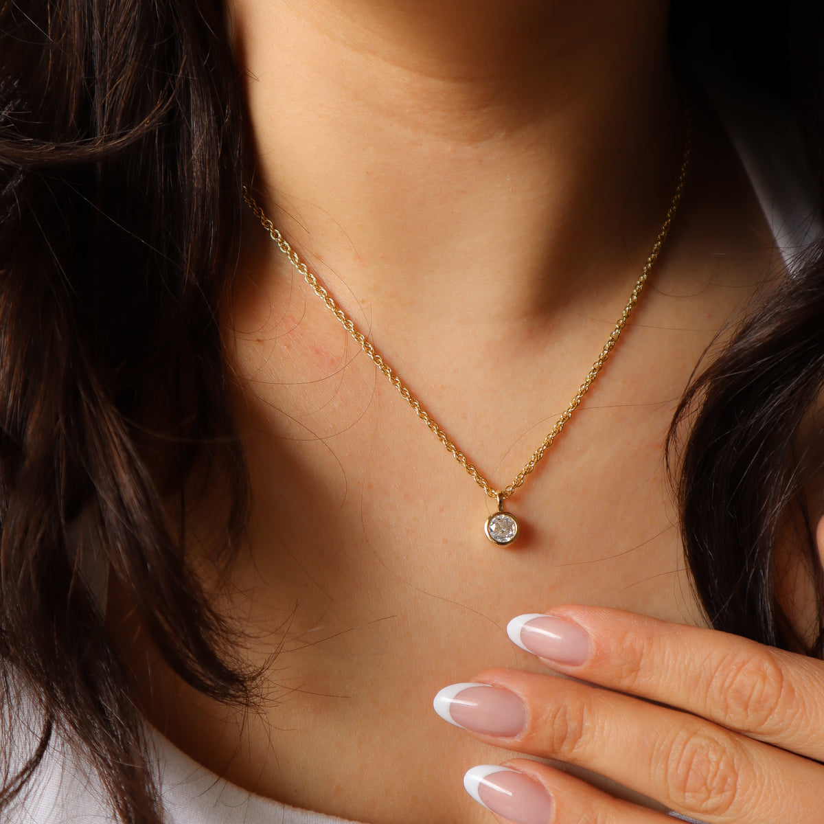 Collar Punto de luz chunky