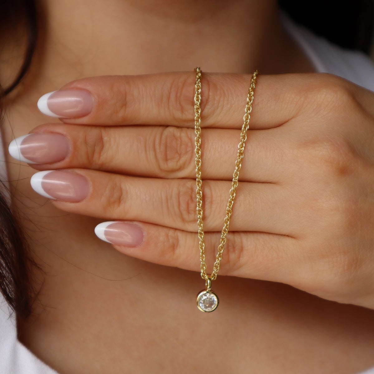 Collar Punto de luz chunky