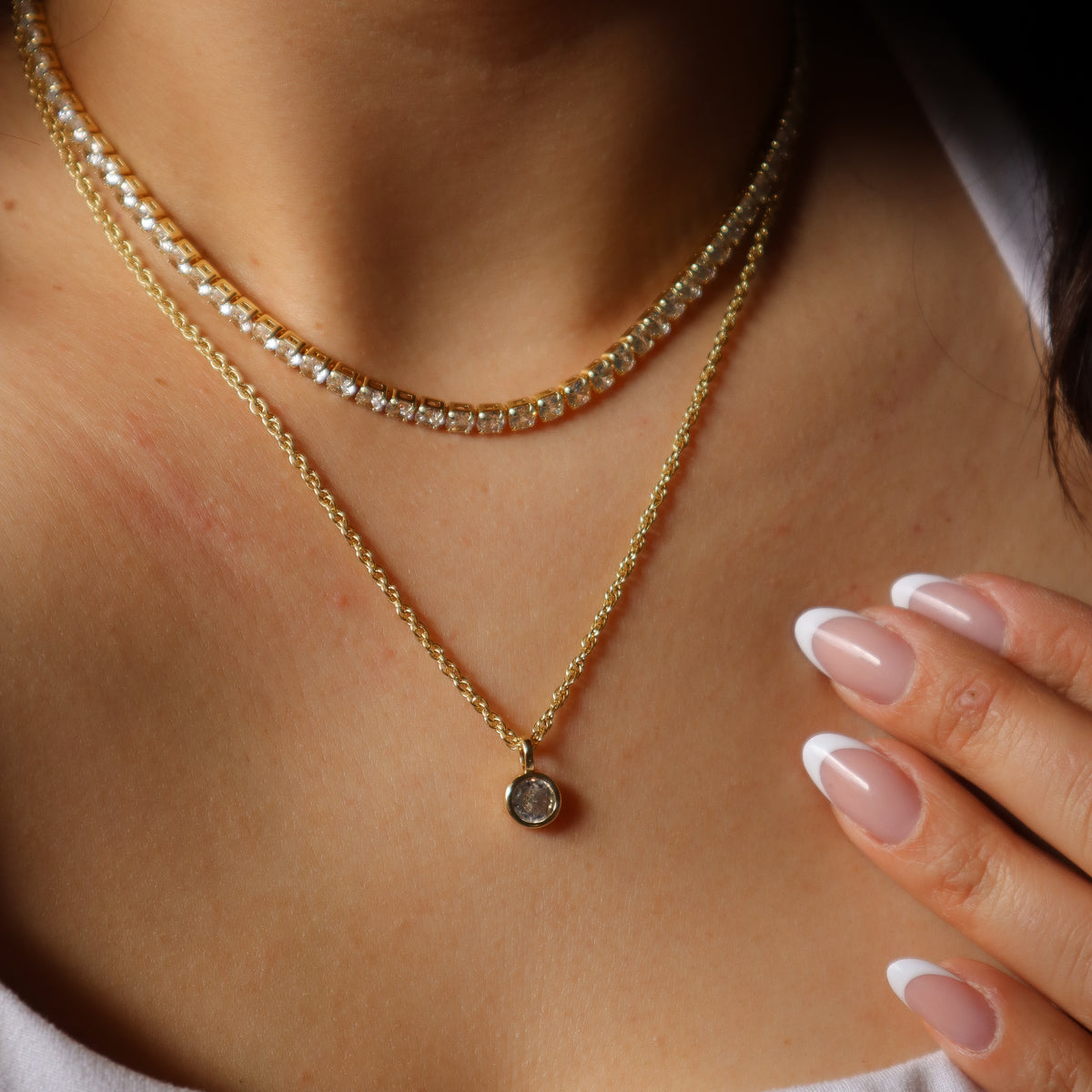 Collar Punto de luz chunky