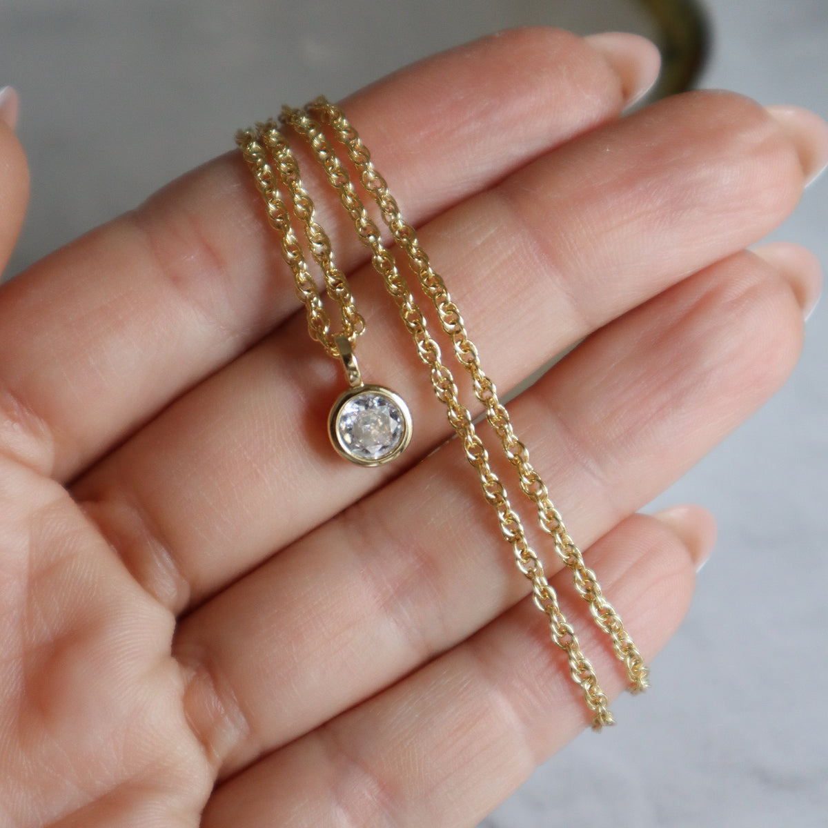 Collar Punto de luz chunky