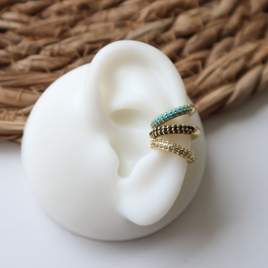 Ear cuff circon colores