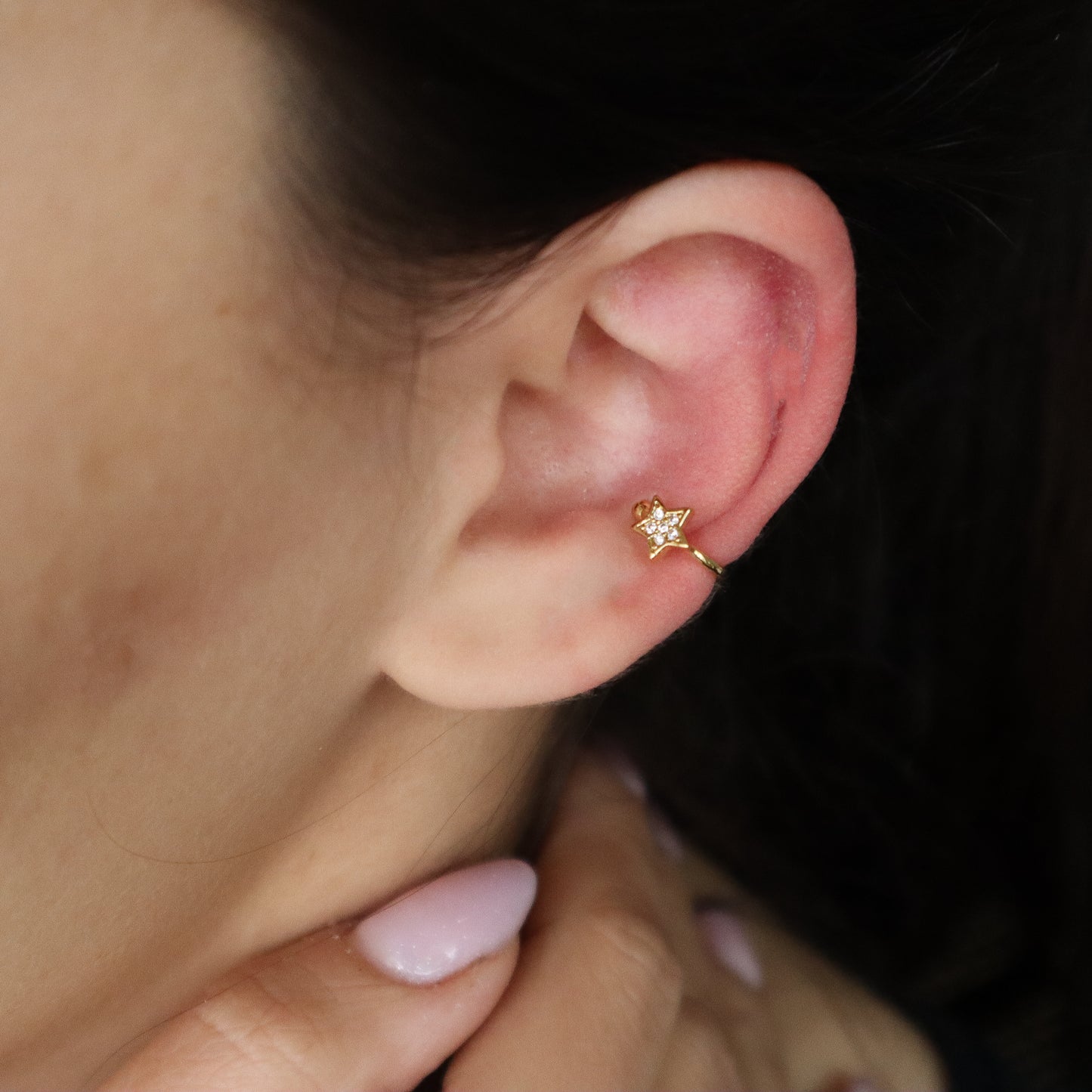 Ear cuff Estrella circonia