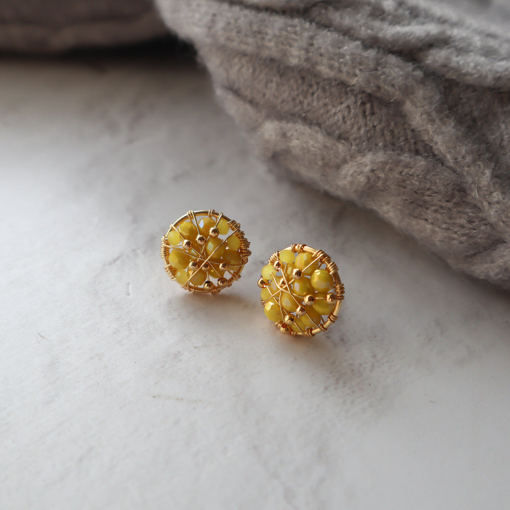 Aros Botón Gold
