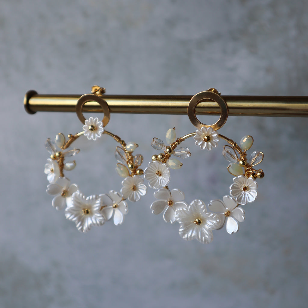 Aros encanto floreado
