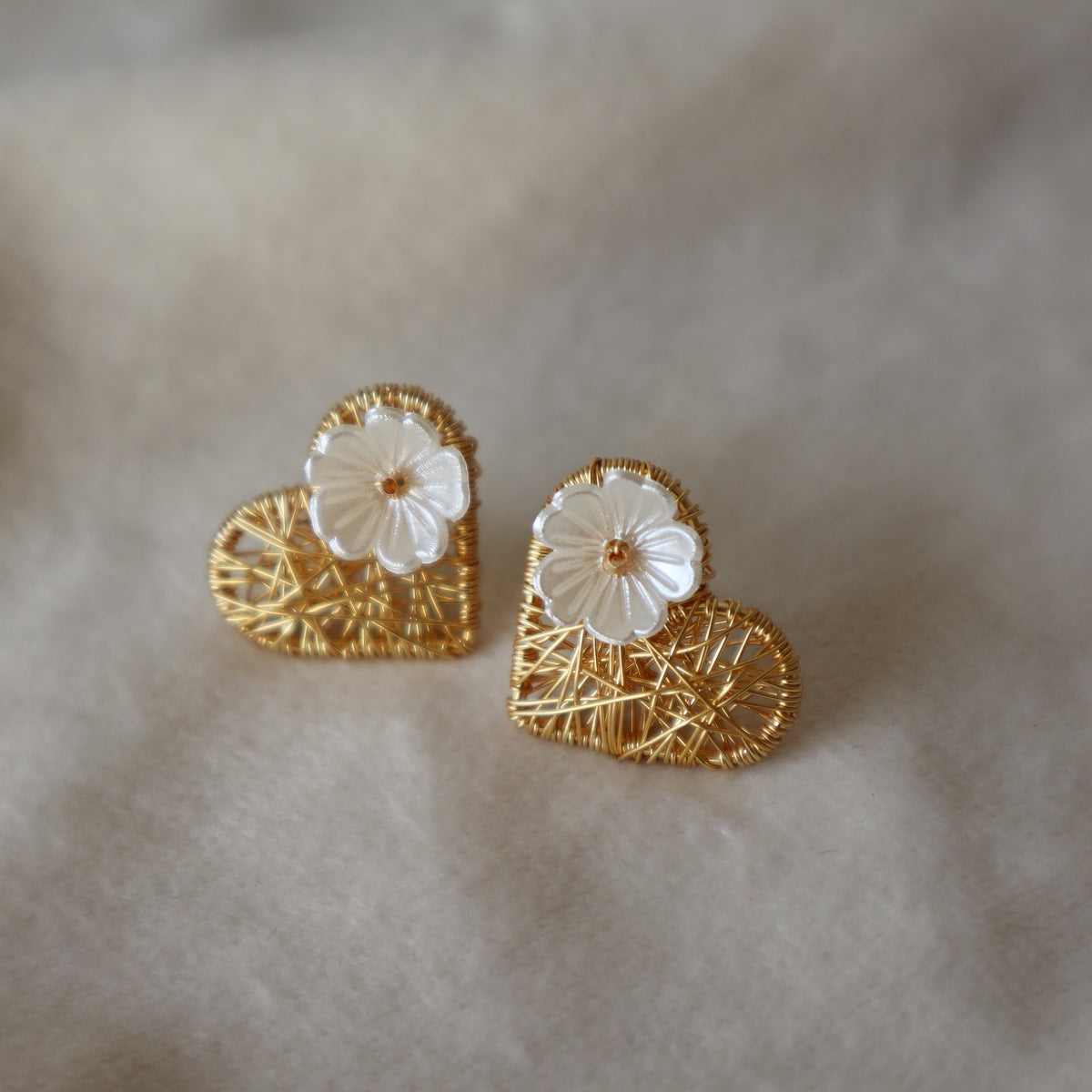 Aros love floreados