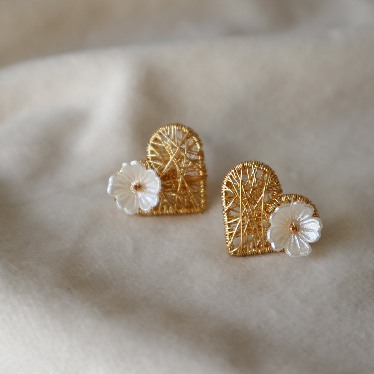 Aros love floreados