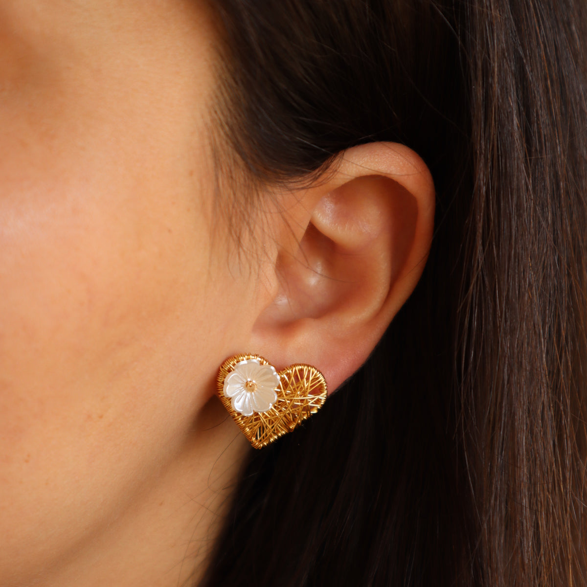 Aros love floreados
