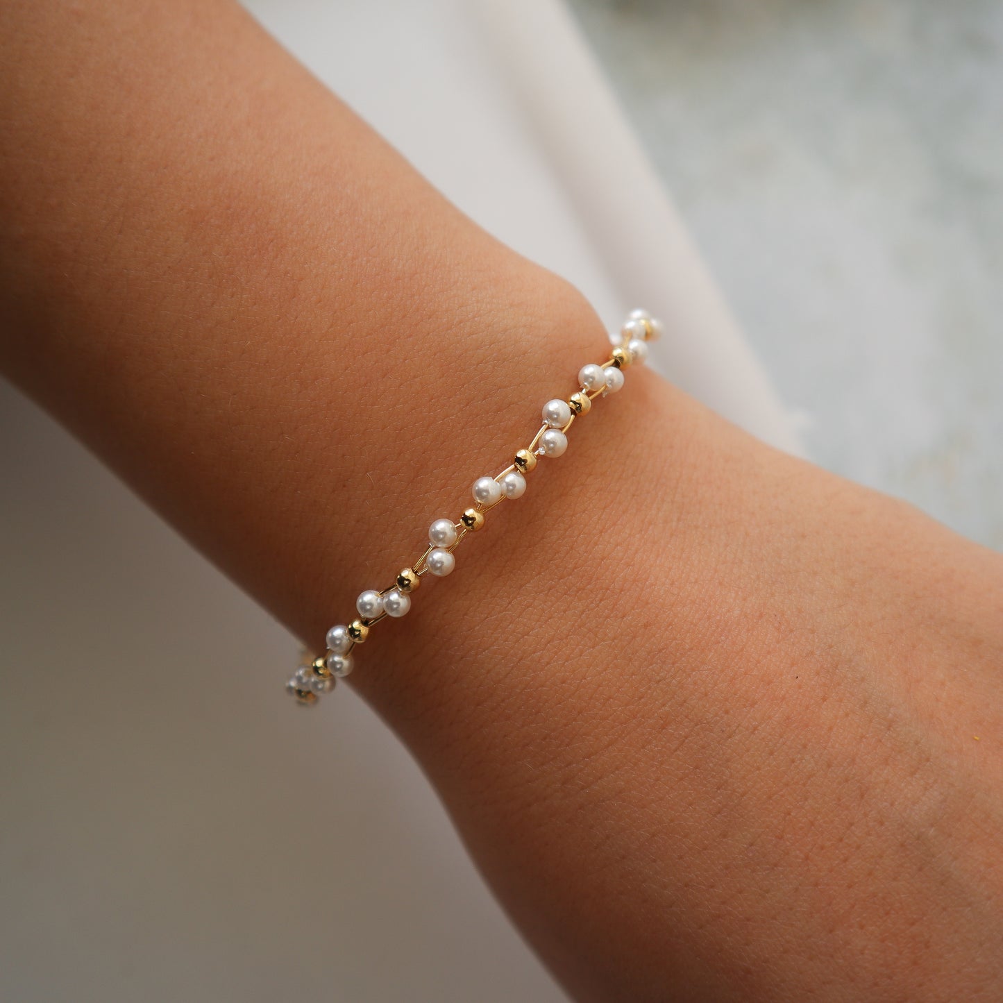 Brazalete Mónaco Perlado