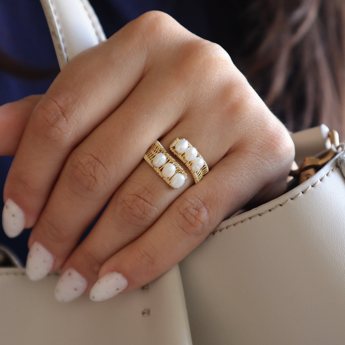 Anillo Perlado