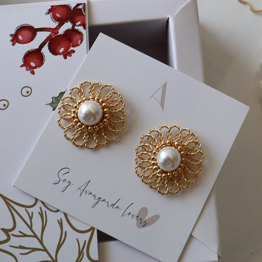 Aros Ignacia perlados