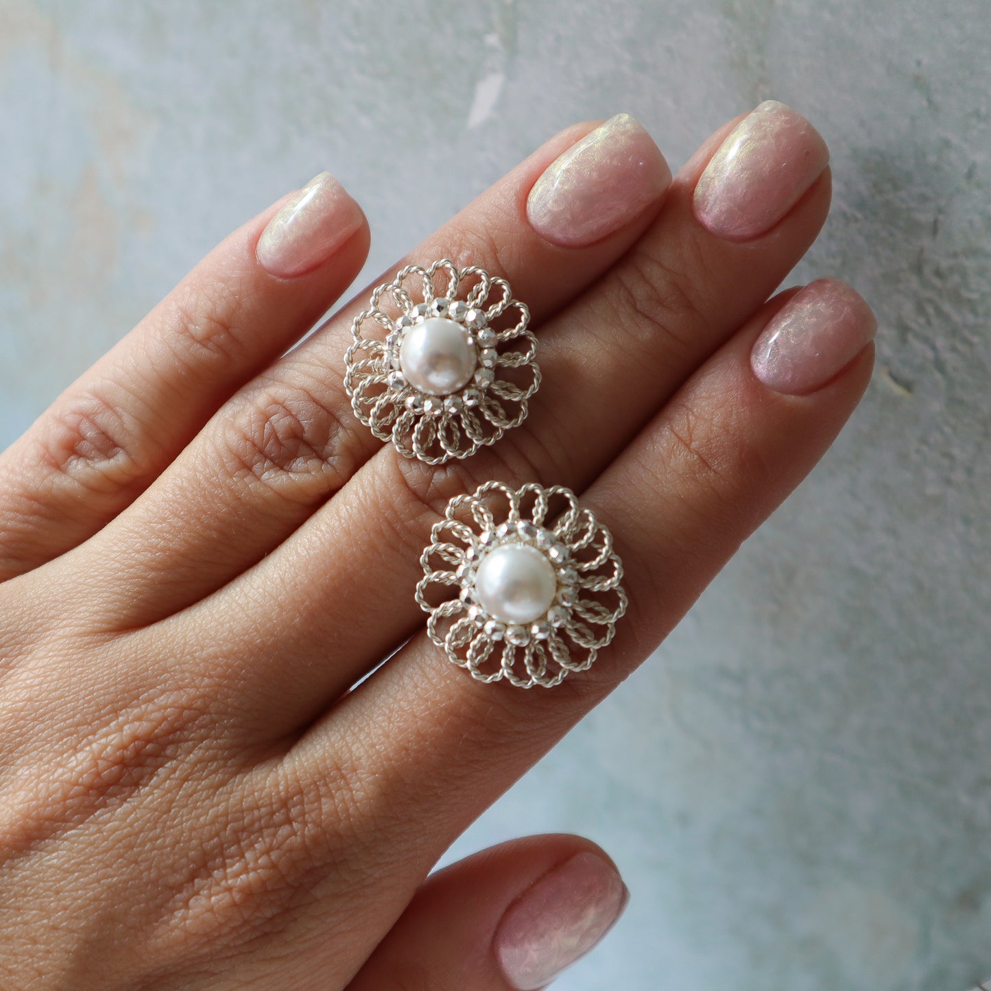 Aros Ignacia perlados