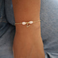 Brazalete iniciales perla
