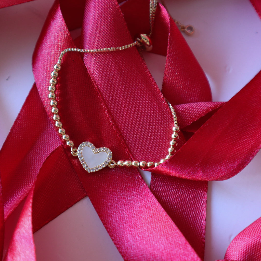 Brazalete amor nacarado