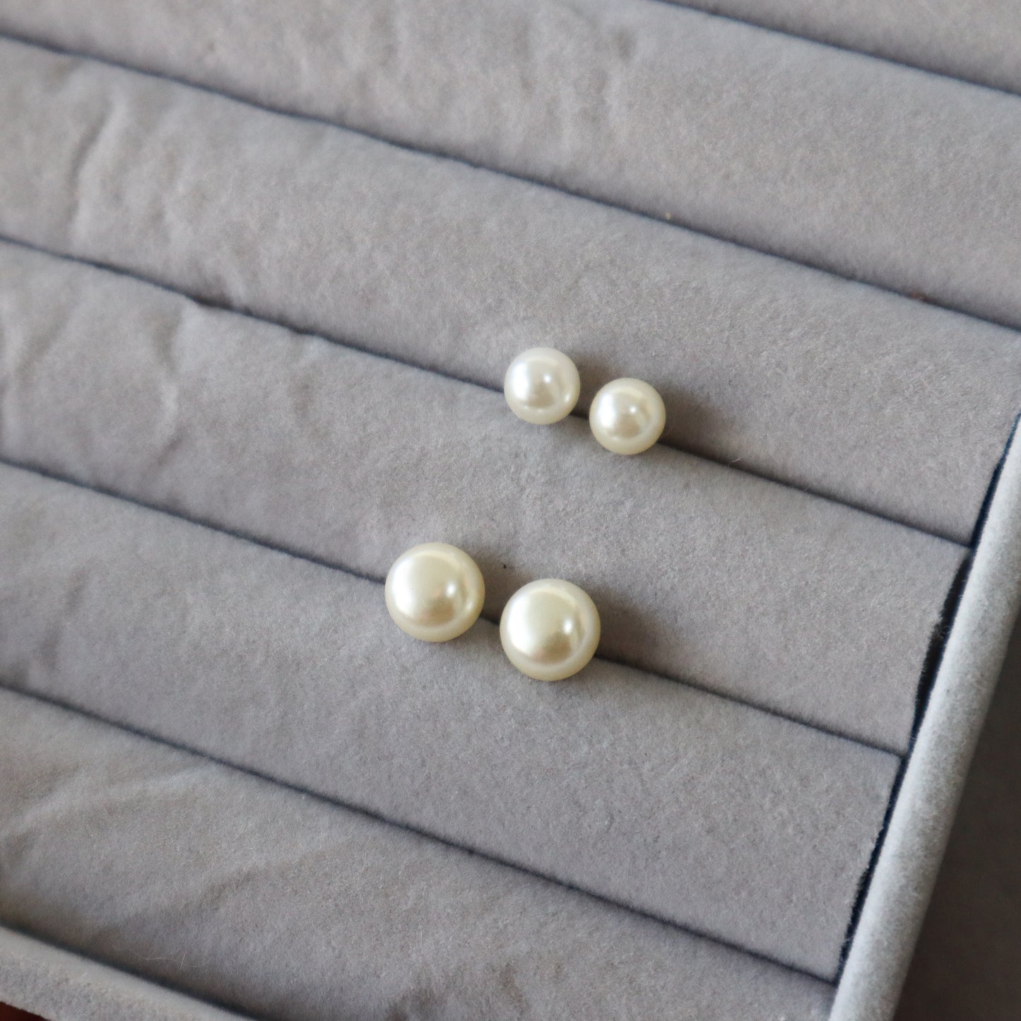 Aros topito perla nacar