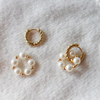 Argollas 2 en 1 Perladas con Balines